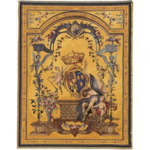 Gobelín Tapisserie Dame au blason